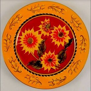 Pier 1 Sunflower Dinner Plate